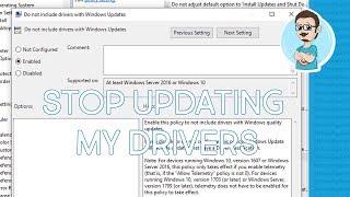 Windows 10 | Stop Windows Auto Update Hardware Drivers!