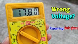 How to repair wrong value in multimeter [wrong Volt, amp reading]