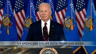 Pew Research Center finds quarter million American public hold negative views of both Biden, Trump