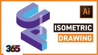  Isometric Drawing | Illustrator CC Tutorial #117/365