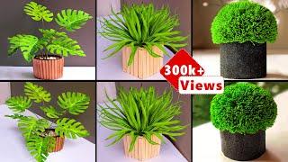 3 DIY Artificial Plants for Home Decoration | DIY Fake Indoor Plants & Planter From Fomic Sheet