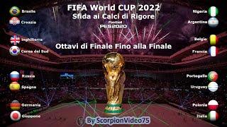 PES 2020 • FIFA World Cup Qatar 2022, Sfida ai Calci di Rigore, Ottavi di Finale fino Alla Finale