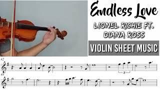 Free Sheet || Endless Love - Lionel Richie Ft Diana Ross || Violin Sheet Music