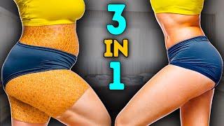 BELLY + HIPS + THIGHS | LOSE STUBBORN FAT | 3IN1