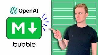 OpenAI, Markdown & Bubble.io | Bubble.io Tutorials | PlanetNoCode.com
