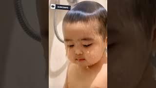 cute baby bathing #shorts #tiktok #baby #funny #funtime #viral