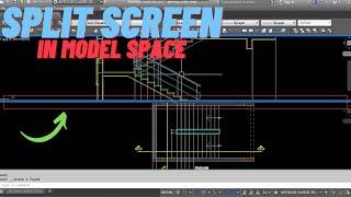 How to split screen in AutoCad | Divide screen | Model space | More Viewports in model space.