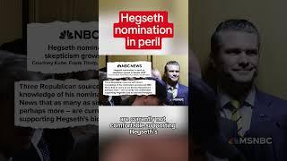 Hegseth nomination in peril