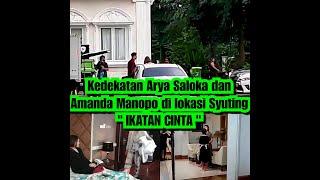 moment Kedekatan Arya  Saloka dan Amanda Manopo di belakang layar syuting sinetron IKATAN CINTA