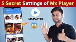 5 Secret settings of MX PLAYER | hidden tricks of mx player In hindi | Vishal techzone