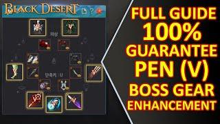 FULL GUIDE GUARANTEE PEN Boss Gear Enhancement Method Jetina Weapon & Defense (Black Desert) Free?