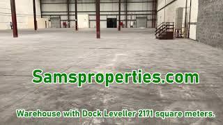 Industrial #warehouse rent with dock leveller in Bahrain Hidd for #factory, storage and workshop