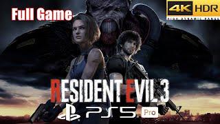 Resident Evil 3 PS5 Pro | Full Game Walkthrough in 4K HDR 60FPS (Must Play #12)