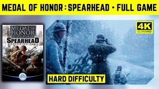 MEDAL OF HONOR: SPEARHEAD - COMPLETE GAME - LONGPLAY - HARD DIFFICULTY - 4K