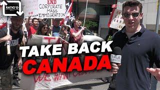 "TAKE BACK CANADA!" Canadians protest MASS IMMIGRATION on Canada Day