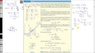 Examples| Curvilinear Motion: Normal & Tangential Components | Hibbeler Dynamics | Engineers Academy