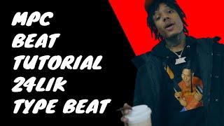 MPC Beat Tutorial | Piano Rap Instrumental | 24Lik Type Beat