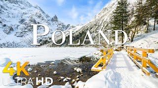 Poland 4K-Enchanting Winter Wonderland • Stunning Footage, Scenic Relaxation with Calming Music