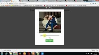 Circle Image Crop System in PHP,MYSQL and Javascript