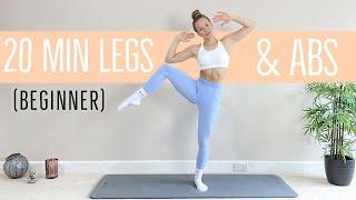 BEGINNER LEGS & ABS | INCLUDING WARM UP (20 min)