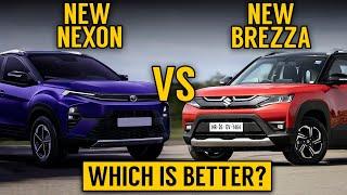 Nexon facelift 2023 VS Brezza 2023 | Nexon facelift vs brezza facelift | detailed comparison