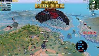 [Hindi] PUBG MOBILE | AMAZING "33 KILLS" WITH SQUAD BOOT CAMP LANDING