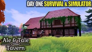 Day 1 of This Amazing New Sim & Survival Game HAS IT ALL | Ale & Tale Tavern Gameplay | Part 1