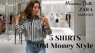 This summer Old Money Style Staple? A striped Shirt |Massimo Dutti, Zara, Mango Try On|