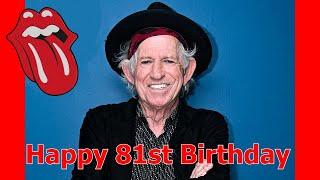 Keith Richards, Happy 81st Birthday! #keithrichards #rollingstones