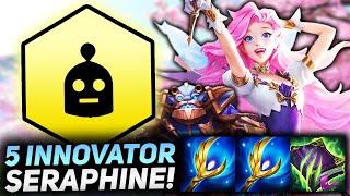 5 INNOVATOR SERAPHINE CARRY GIGA HEAL AND DAMAGE ULT!! | Teamfight Tactics Patch 11.23