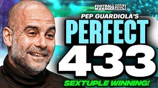 Pep's PERFECT 4-3-3 FM24 Tactics! | Sextuple Winning! | 65% Possession!