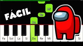 𝐀𝐦𝐨𝐧𝐠 𝐔𝐬 𝐃𝐫𝐢𝐩 𝐓𝐡𝐞𝐦𝐞 | Tutorial para Piano + Notas | Facil / Easy