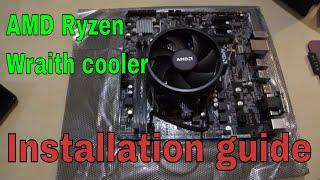 How to Install AMD Ryzen 3 2200g and Wraith cooler