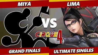 Cirque 4 GRAND FINALS - Miya (Game & Watch) Vs. Lima (Bayonetta) Smash Ultimate - SSBU