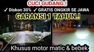 DISKON 30% Rekomendasi lampu led motor paling terang fokus awet soket h6 untuk bebek dan matic beat