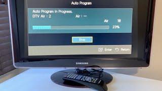Samsung TV (older models) - Run a channel scan Auto program for over the air antenna channels