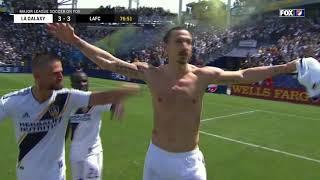 Zlatan Ibrahimovic scores FIRST EVER MLS goal for LA Galaxy