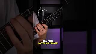 Movable chord shapes #guitarchords