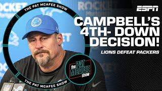 Pat McAfee reacts to Dan Campbell's RISKY 4th-down call vs. Packers!  | The Pat McAfee Show