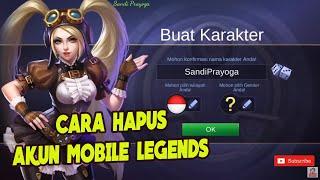 Cara hapus akun mobile legends (ML) dan ulang dari awal lagi