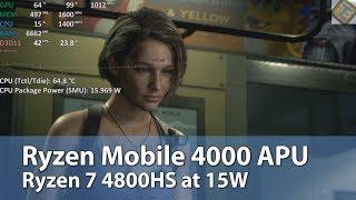 AMD Ryzen Mobile 4000 APU at 15W - Ryzen 7 4800HS Vega 7 at "Ryzen 7 4700U"