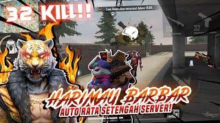 RATA SETENGAH SERVER !! NGEBAR BAR PAKE BUNDLE HARIMAU | FREE FIRE BATTLEGROUNDS