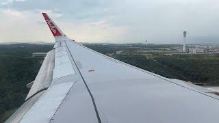 [4K] AirAsia | A320-251N | Landing at Kuala Lumpur International Airport (ROUGH LANDING)