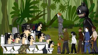 Skibidi Toilet Vs Cartoon Cat, Jason, Michael, Freddy, Pennywise, Jeff, Chucky, Leatherface [Dc2]