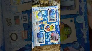 ASMR Inside Out Sadness spread🫐🩵|#asmr #journal #journaling #insideout2 #fyp #diy #blue