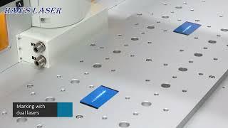 3D UV Laser Marking Machine with Dual Lasers and Stations