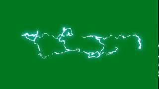 Animated Electric discharge Free Green Screen Footage 10