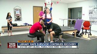 Library rape survivor continues recovery nine years later