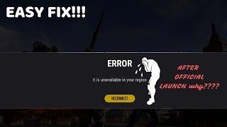 ||FULLY FIXED||PUBG LITE SHOWING REGION UNAVAILABLE AFTER OFFICIAL LAUNCH ON 4th JULY|1 min FIX!!