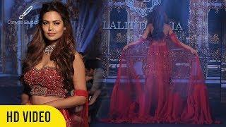 Sizzling Esha Gupta In Traditional Wear At Fashion Show | Designer Lalit Dalmia